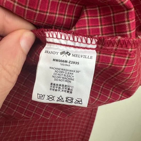 Brandy Melville Blair Plaid Top - Picture 6 of 7